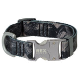 Gray Abstract Mountain Trails End Collar